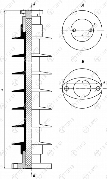 Изоляторы опорные стержневые типа ОСК 4‑20