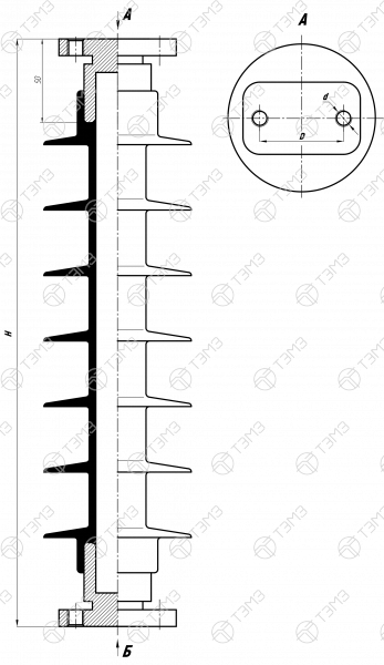 Изоляторы опорные стержневые типа ОСК 4‑20